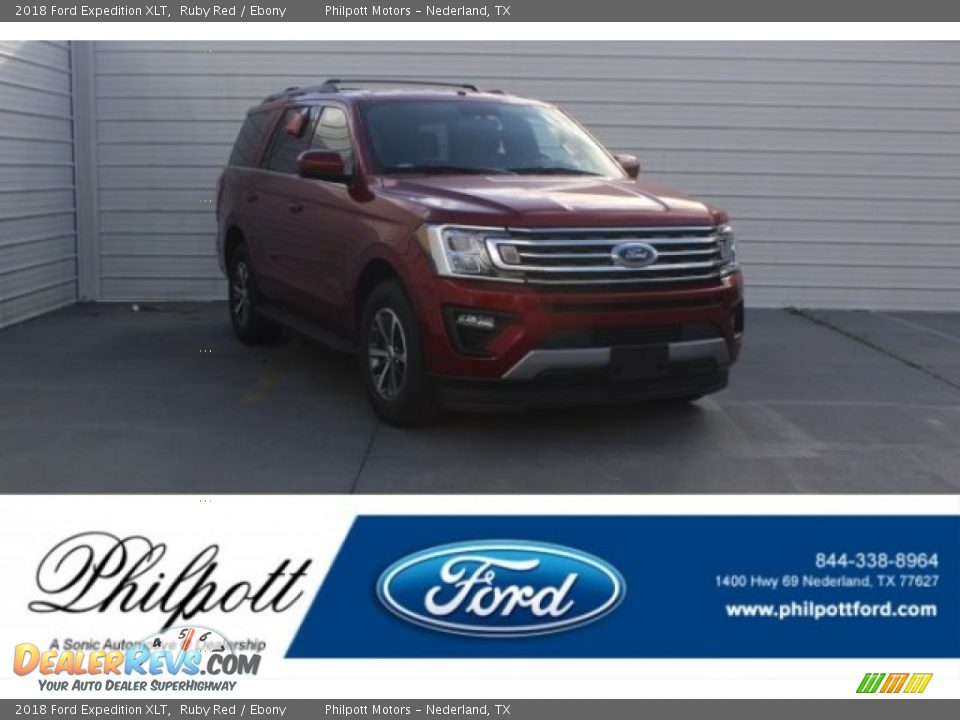 2018 Ford Expedition XLT Ruby Red / Ebony Photo #1