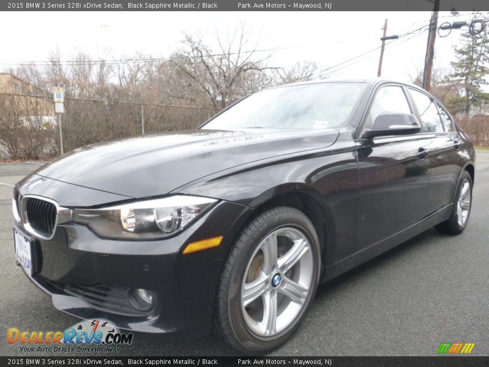2015 BMW 3 Series 328i xDrive Sedan Black Sapphire Metallic / Black Photo #1
