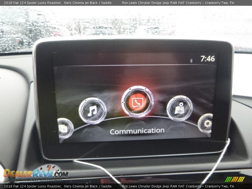 2018 Fiat 124 Spider Lusso Roadster Nero Cinema Jet Black / Saddle Photo #16