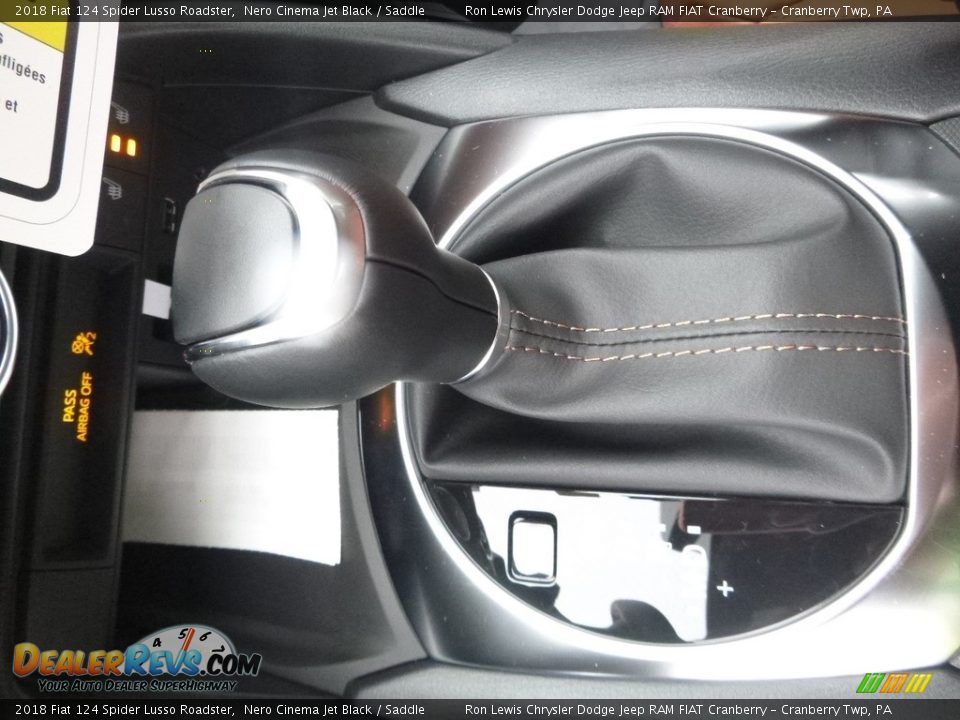 2018 Fiat 124 Spider Lusso Roadster Nero Cinema Jet Black / Saddle Photo #19