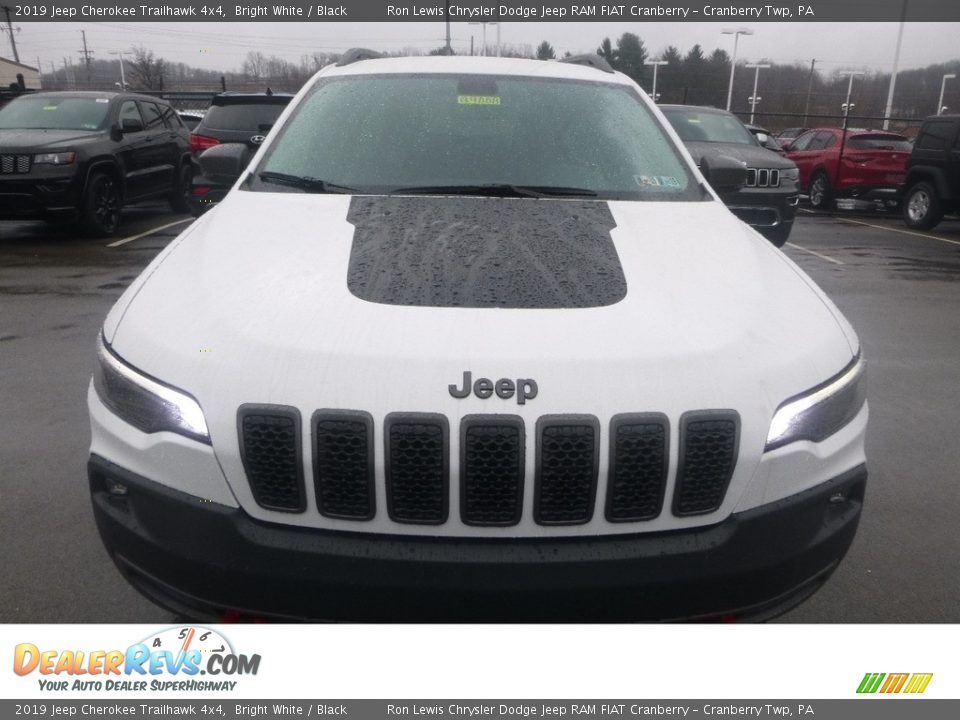2019 Jeep Cherokee Trailhawk 4x4 Bright White / Black Photo #8