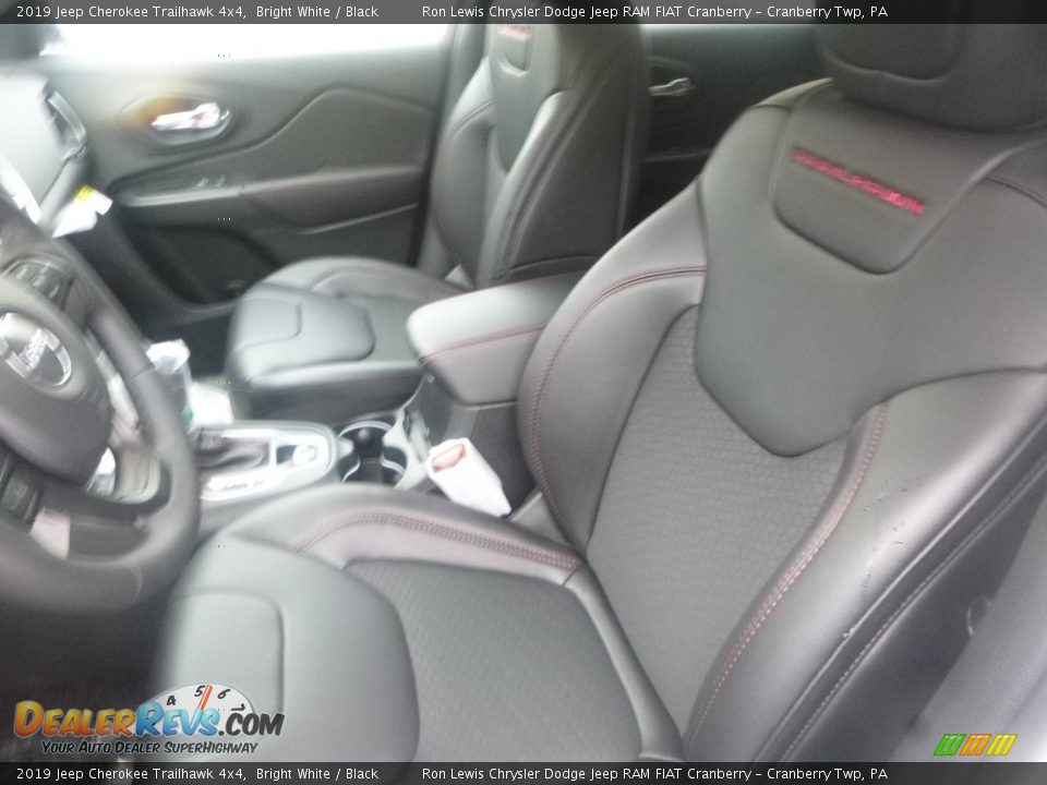 2019 Jeep Cherokee Trailhawk 4x4 Bright White / Black Photo #14