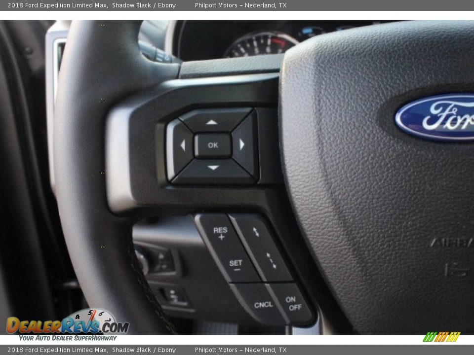 2018 Ford Expedition Limited Max Shadow Black / Ebony Photo #23