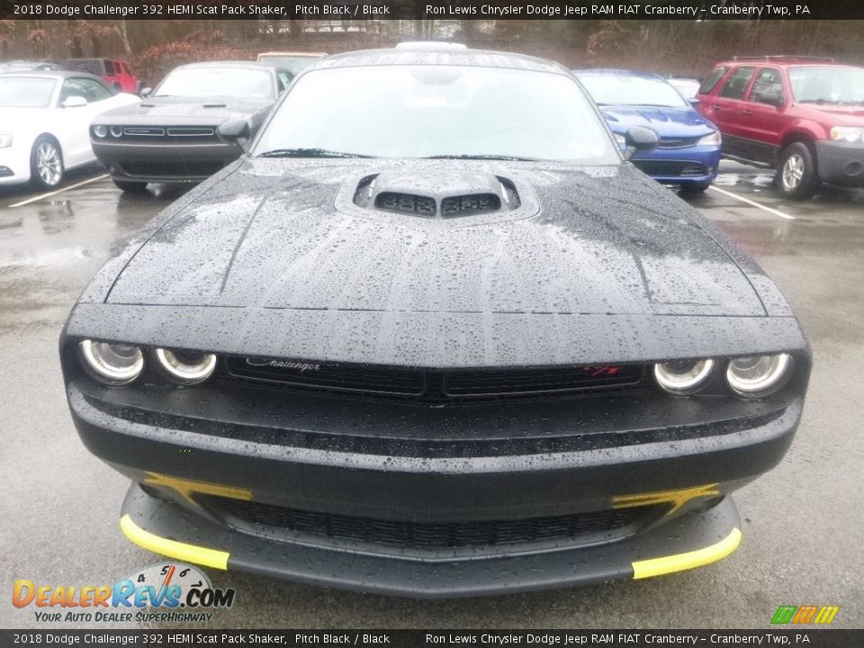 2018 Dodge Challenger 392 HEMI Scat Pack Shaker Pitch Black / Black Photo #8