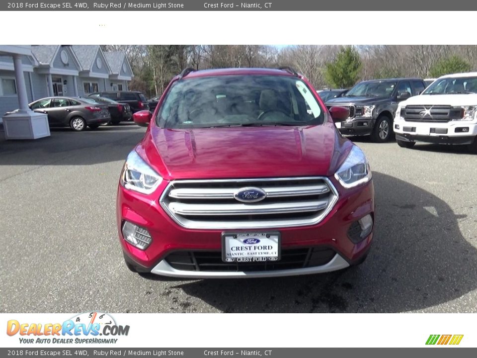 2018 Ford Escape SEL 4WD Ruby Red / Medium Light Stone Photo #2