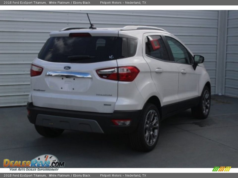 2018 Ford EcoSport Titanium White Platinum / Ebony Black Photo #8