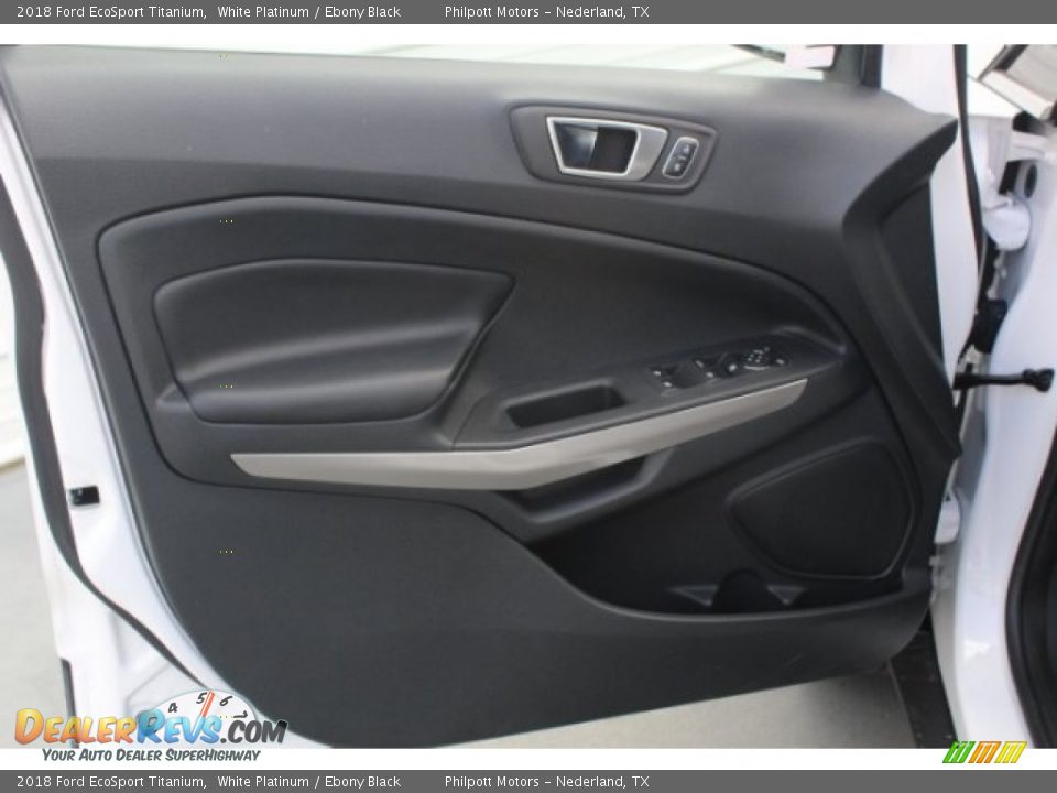 2018 Ford EcoSport Titanium White Platinum / Ebony Black Photo #11