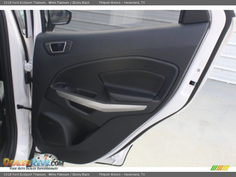 2018 Ford EcoSport Titanium White Platinum / Ebony Black Photo #29