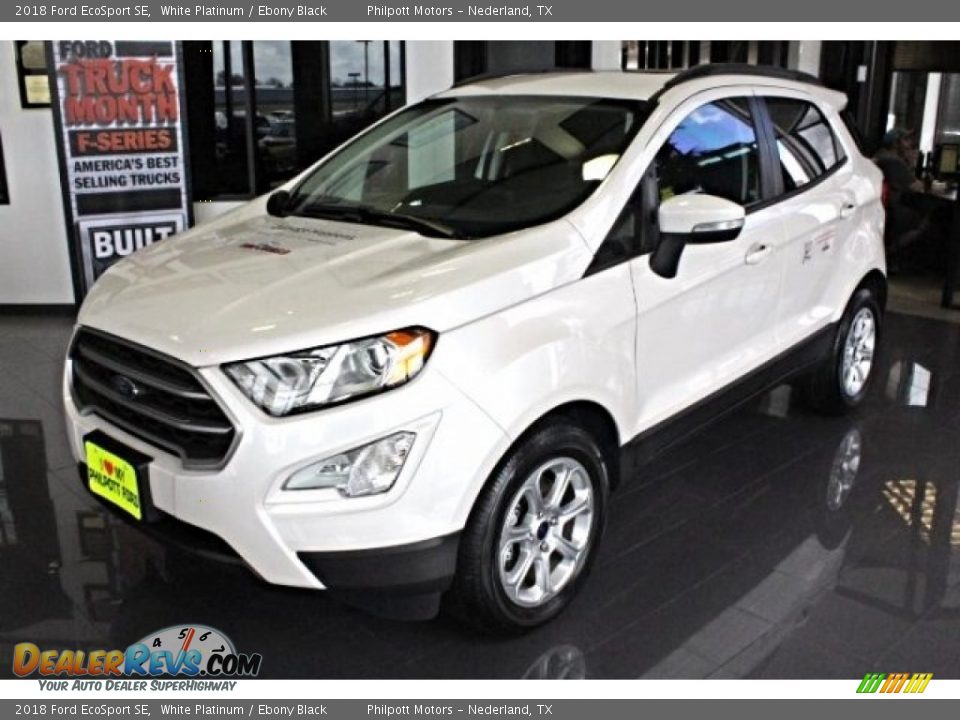 2018 Ford EcoSport SE White Platinum / Ebony Black Photo #3