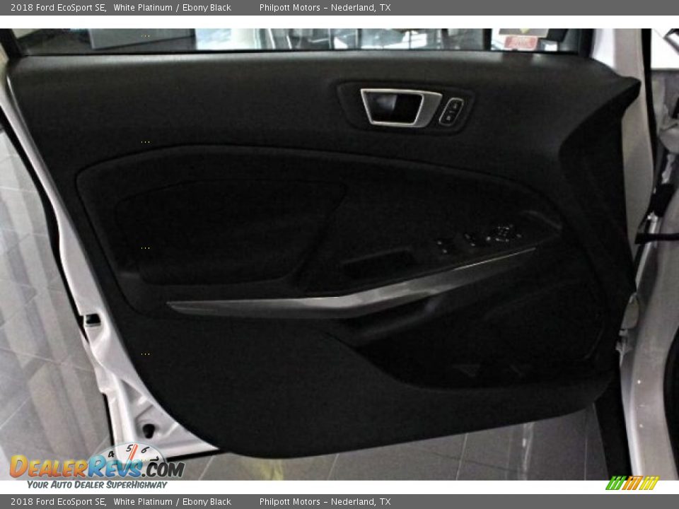 2018 Ford EcoSport SE White Platinum / Ebony Black Photo #12