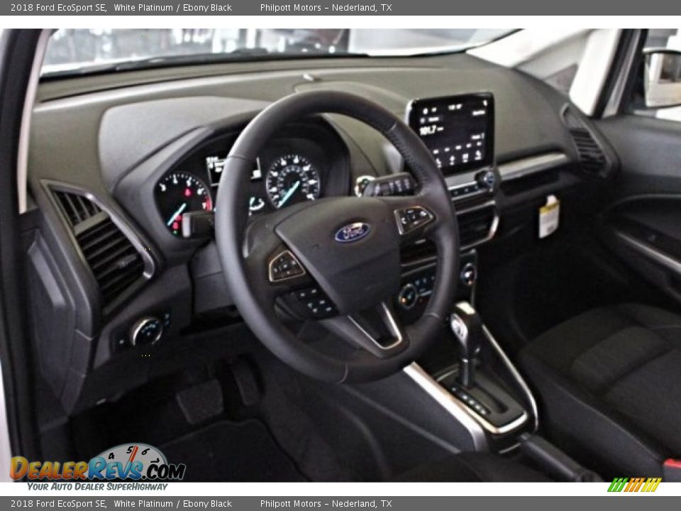 2018 Ford EcoSport SE White Platinum / Ebony Black Photo #13