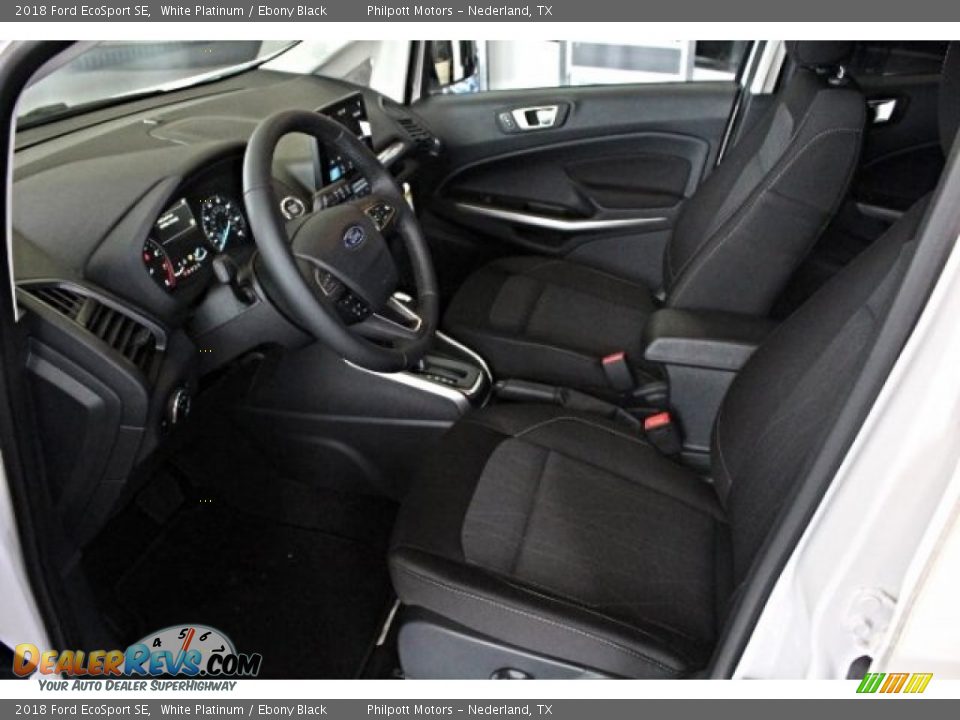 2018 Ford EcoSport SE White Platinum / Ebony Black Photo #14