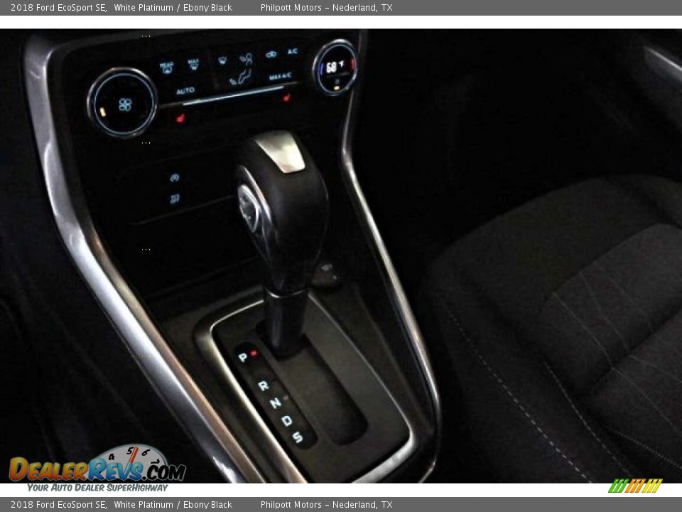 2018 Ford EcoSport SE White Platinum / Ebony Black Photo #18
