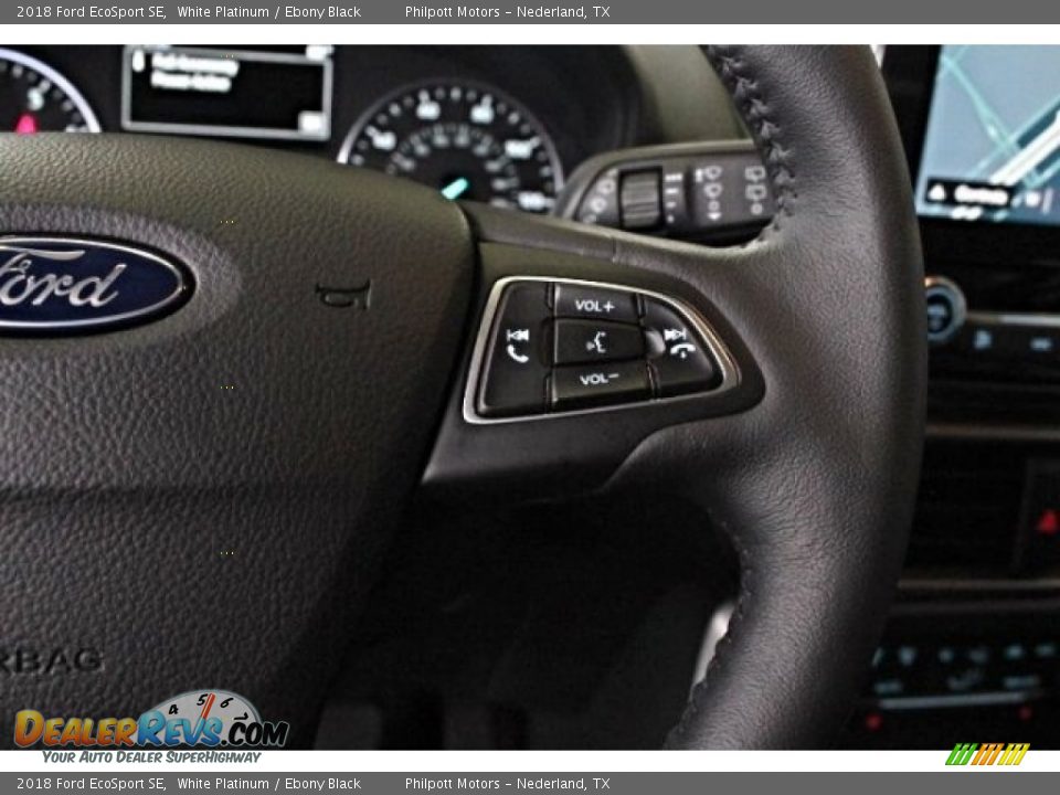 2018 Ford EcoSport SE White Platinum / Ebony Black Photo #20