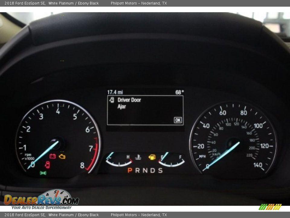 2018 Ford EcoSport SE White Platinum / Ebony Black Photo #21