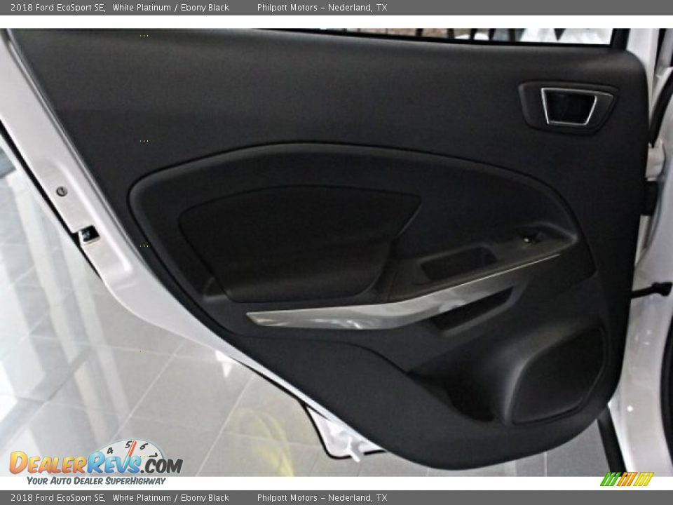 2018 Ford EcoSport SE White Platinum / Ebony Black Photo #23