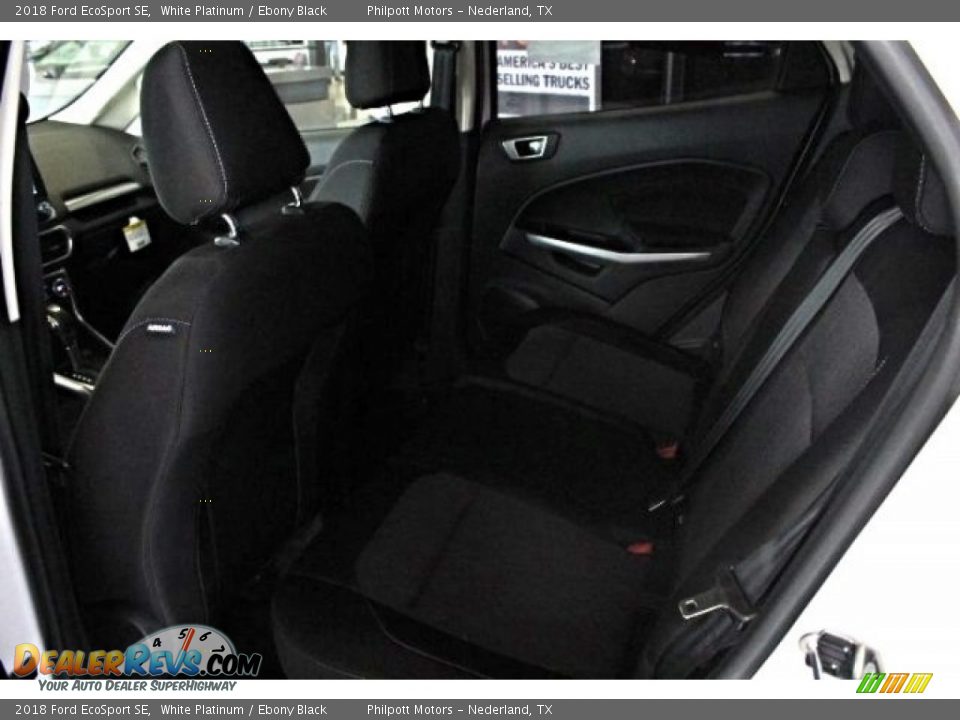 2018 Ford EcoSport SE White Platinum / Ebony Black Photo #24