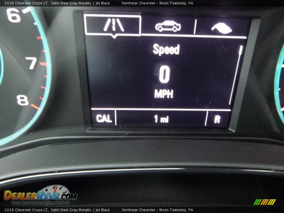 2018 Chevrolet Cruze LT Satin Steel Gray Metallic / Jet Black Photo #20