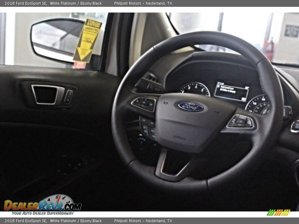 2018 Ford EcoSport SE White Platinum / Ebony Black Photo #26