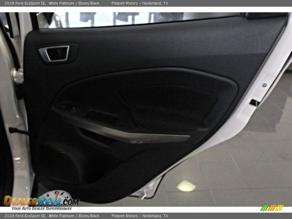 2018 Ford EcoSport SE White Platinum / Ebony Black Photo #29