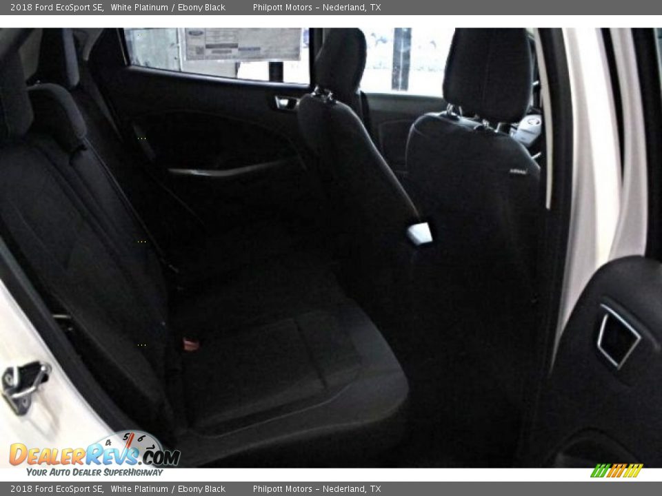 2018 Ford EcoSport SE White Platinum / Ebony Black Photo #30
