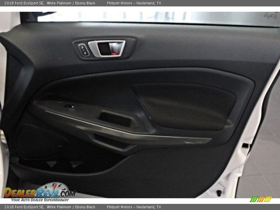 2018 Ford EcoSport SE White Platinum / Ebony Black Photo #31