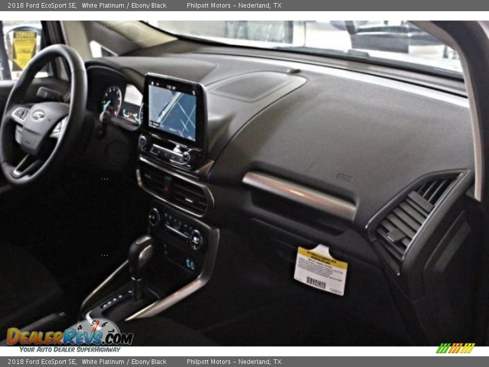 2018 Ford EcoSport SE White Platinum / Ebony Black Photo #32