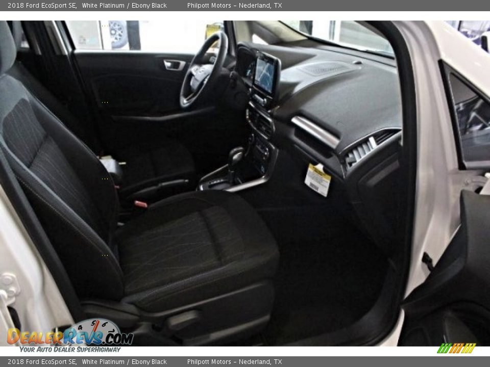 2018 Ford EcoSport SE White Platinum / Ebony Black Photo #33