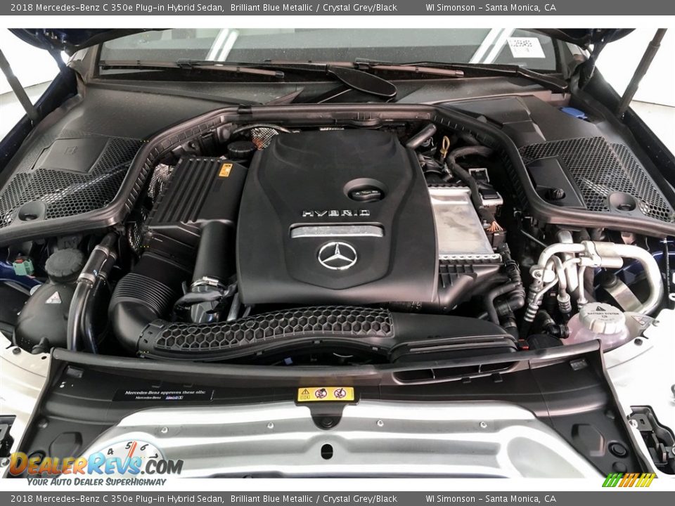 2018 Mercedes-Benz C 350e Plug-in Hybrid Sedan 2.0 Liter e DI Turbocharged DOHC 16-Valve VVT 4 Cylinder Gasoline/Electric Hybrid Engine Photo #8