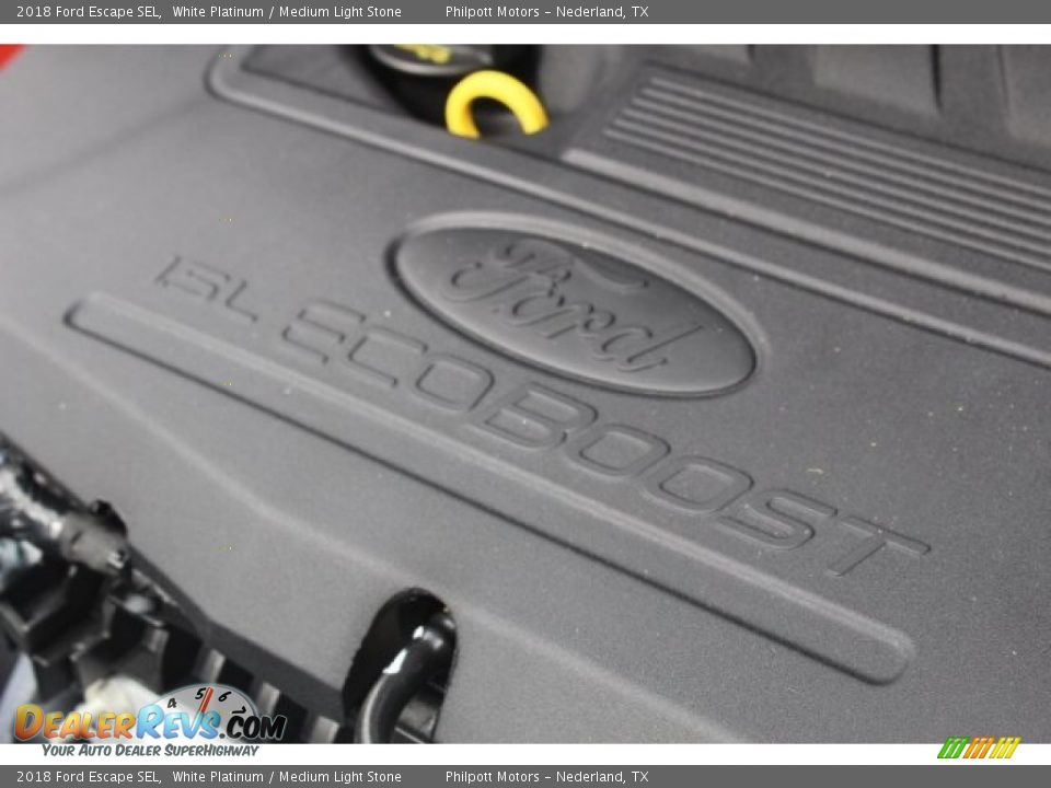 2018 Ford Escape SEL White Platinum / Medium Light Stone Photo #34