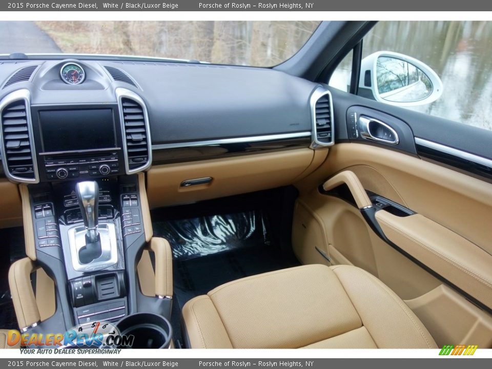 2015 Porsche Cayenne Diesel White / Black/Luxor Beige Photo #15