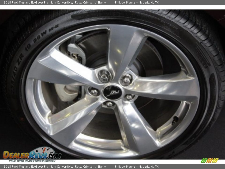 2018 Ford Mustang EcoBoost Premium Convertible Royal Crimson / Ebony Photo #4