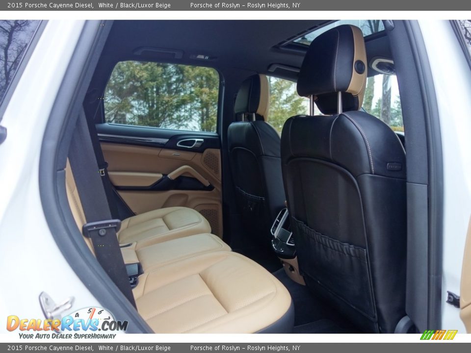 2015 Porsche Cayenne Diesel White / Black/Luxor Beige Photo #18