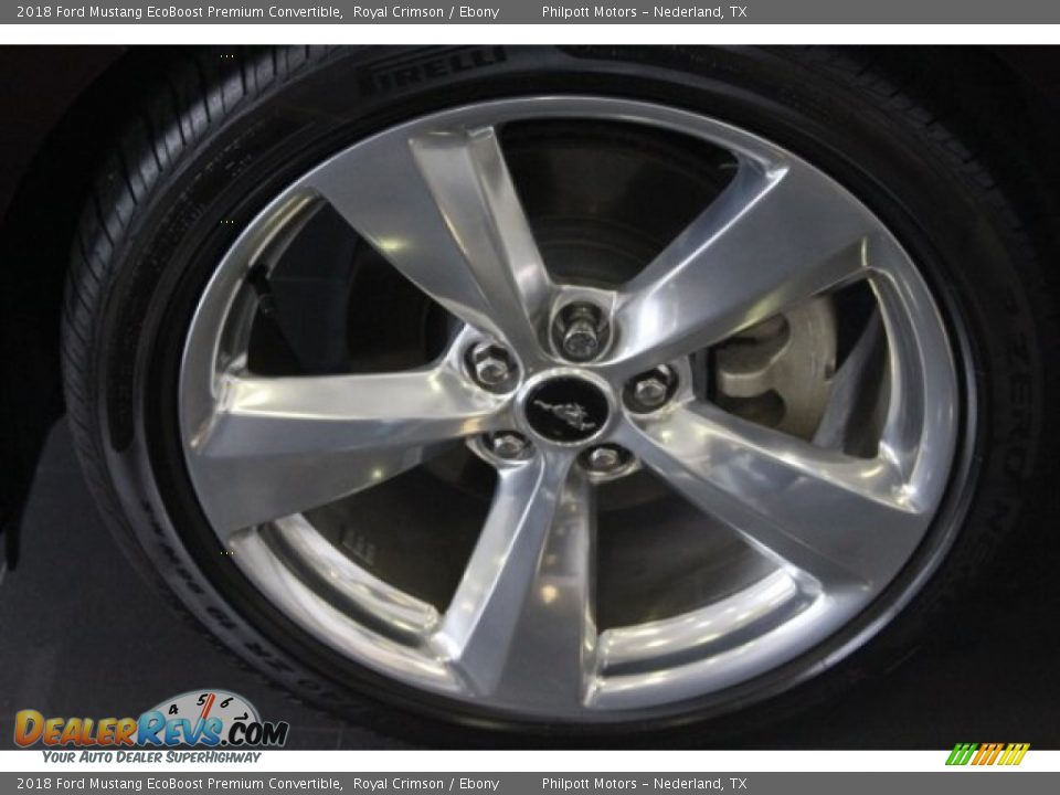 2018 Ford Mustang EcoBoost Premium Convertible Royal Crimson / Ebony Photo #10