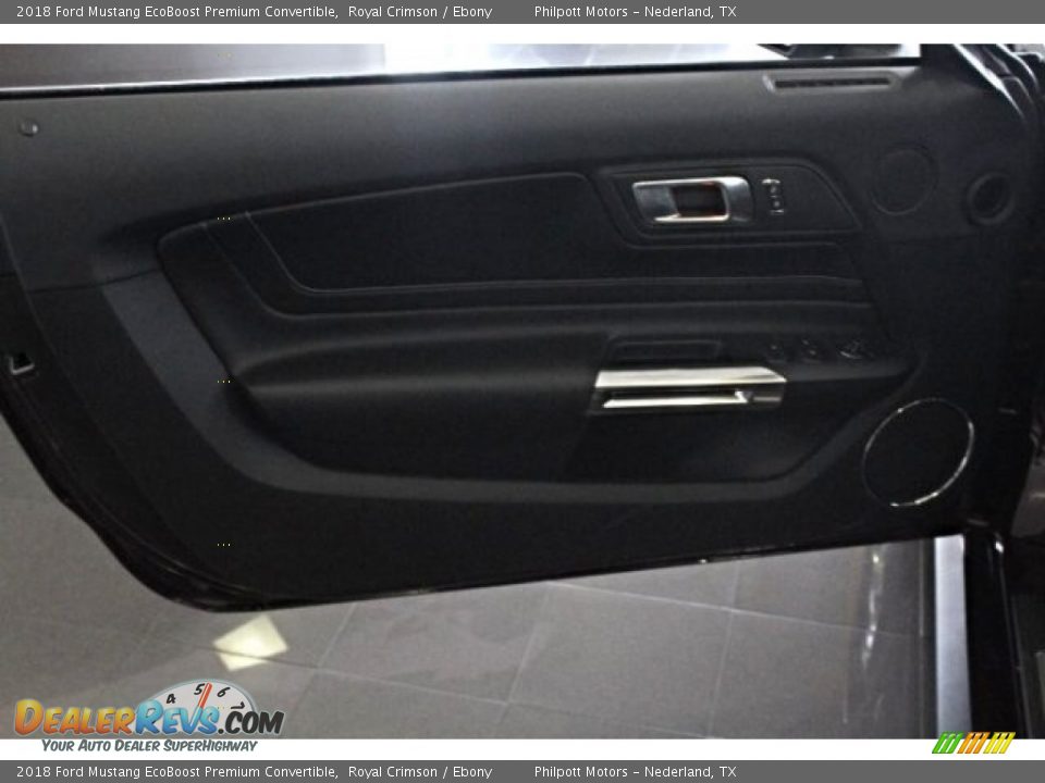2018 Ford Mustang EcoBoost Premium Convertible Royal Crimson / Ebony Photo #11