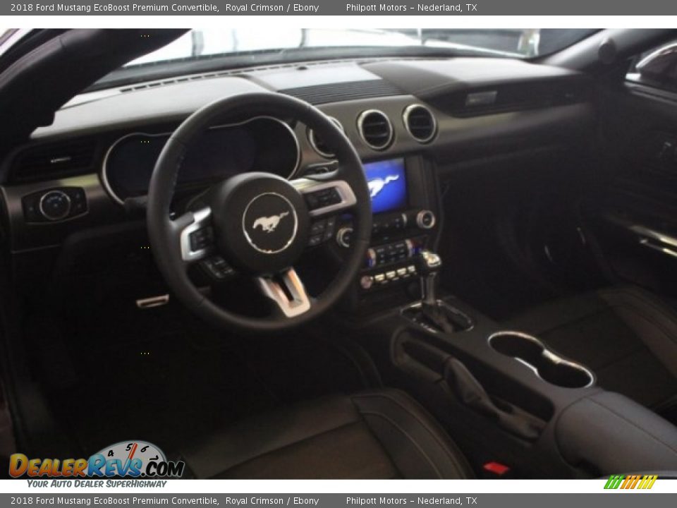 2018 Ford Mustang EcoBoost Premium Convertible Royal Crimson / Ebony Photo #12