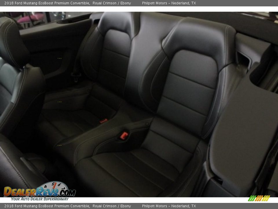 2018 Ford Mustang EcoBoost Premium Convertible Royal Crimson / Ebony Photo #14
