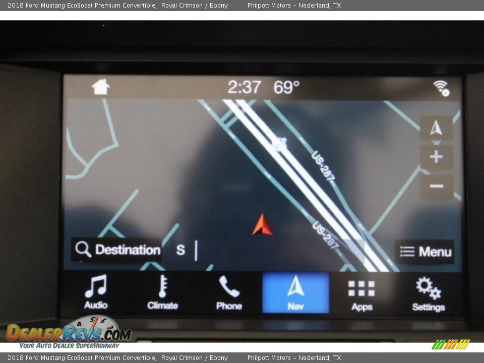 2018 Ford Mustang EcoBoost Premium Convertible Royal Crimson / Ebony Photo #15