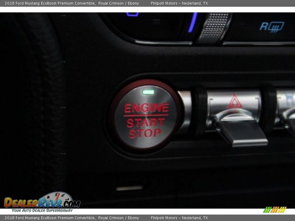 2018 Ford Mustang EcoBoost Premium Convertible Royal Crimson / Ebony Photo #18