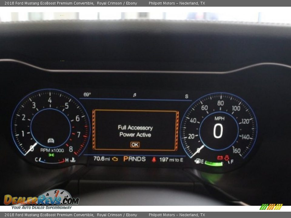 2018 Ford Mustang EcoBoost Premium Convertible Royal Crimson / Ebony Photo #21