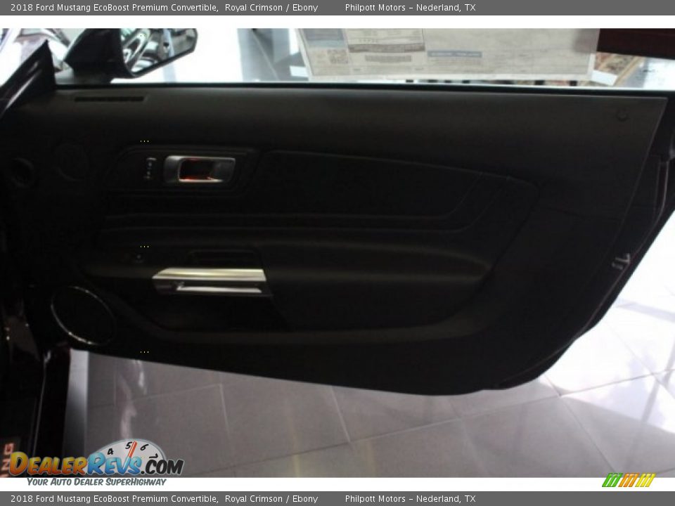 2018 Ford Mustang EcoBoost Premium Convertible Royal Crimson / Ebony Photo #25