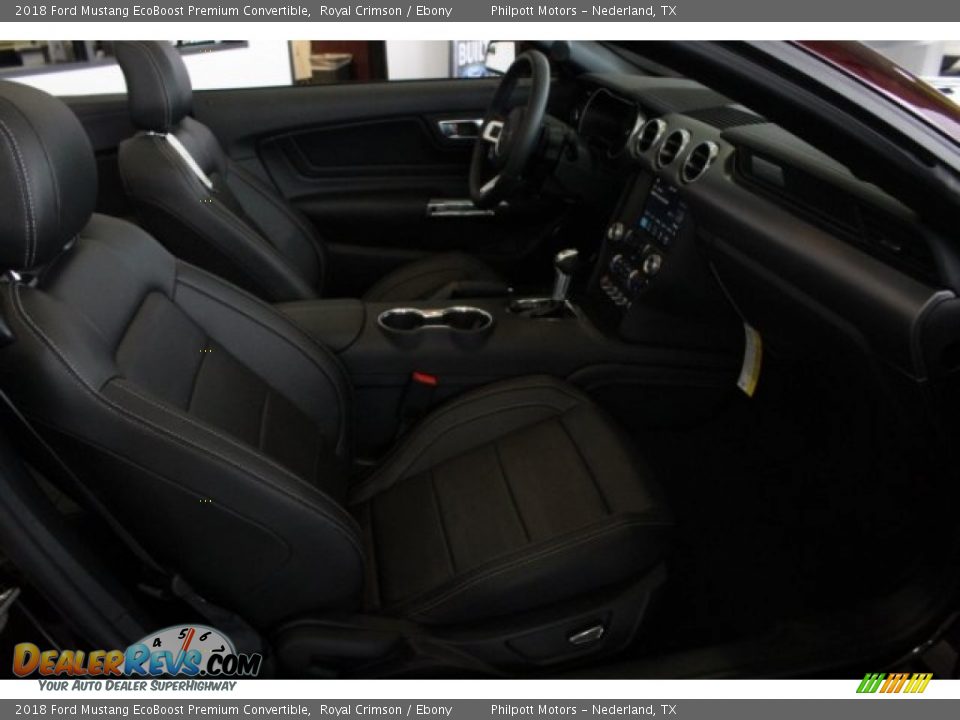2018 Ford Mustang EcoBoost Premium Convertible Royal Crimson / Ebony Photo #27