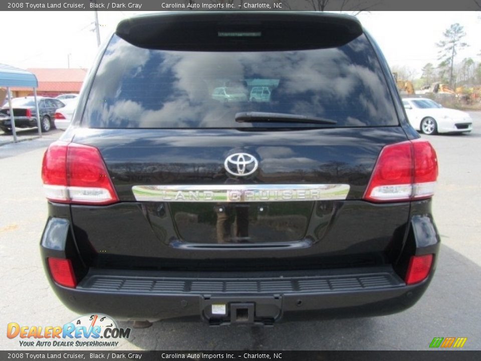 2008 Toyota Land Cruiser Black / Dark Gray Photo #9