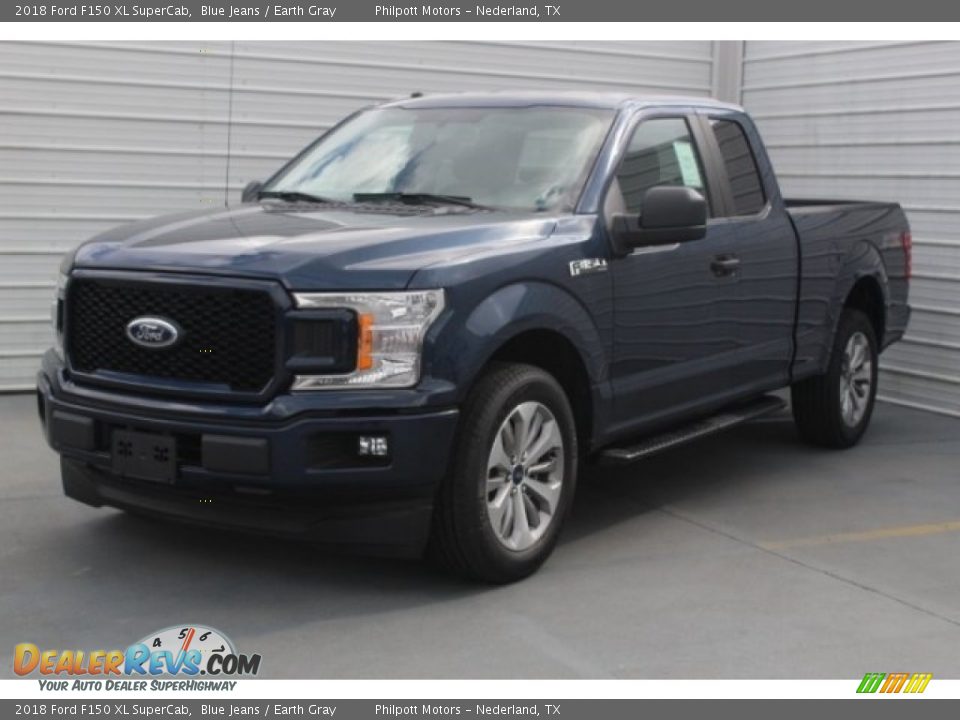 2018 Ford F150 XL SuperCab Blue Jeans / Earth Gray Photo #3