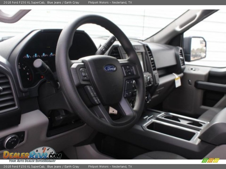 2018 Ford F150 XL SuperCab Blue Jeans / Earth Gray Photo #12