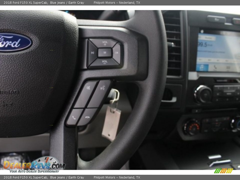 2018 Ford F150 XL SuperCab Blue Jeans / Earth Gray Photo #17