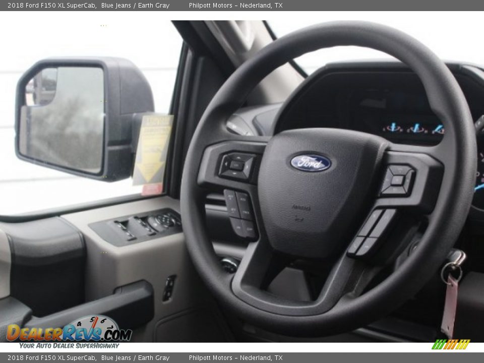 2018 Ford F150 XL SuperCab Blue Jeans / Earth Gray Photo #24