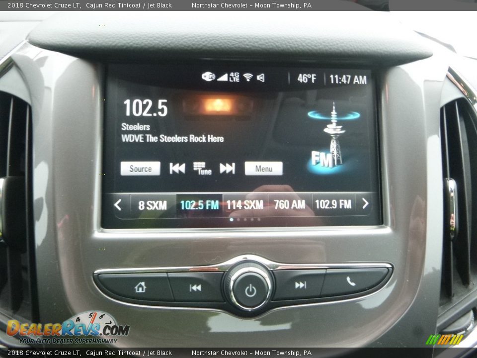 2018 Chevrolet Cruze LT Cajun Red Tintcoat / Jet Black Photo #18