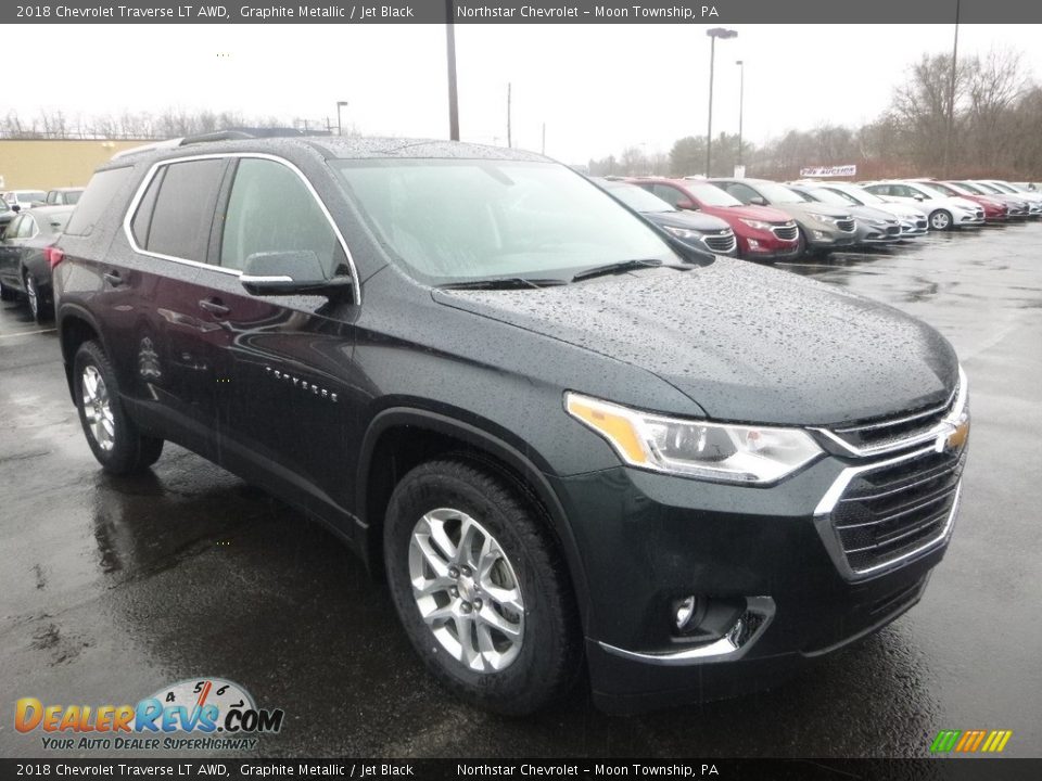 2018 Chevrolet Traverse LT AWD Graphite Metallic / Jet Black Photo #7