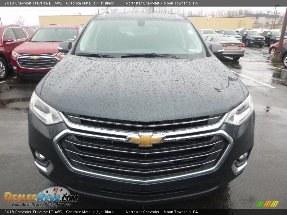 2018 Chevrolet Traverse LT AWD Graphite Metallic / Jet Black Photo #8